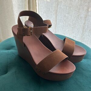 Mia Women’s Brown Senna Wedges